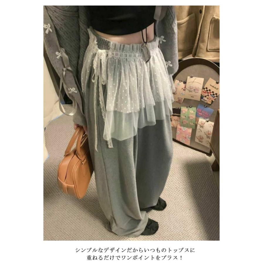 付け裾 チュール ラップスカート レイヤード レディース 重ね着風 つけ裾 重ね着 透け スカート ボックス シフォン インナー フェイクレイヤード |  | 07