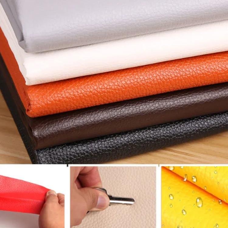 貼るレザー生地 粘着シール 全20色 合皮 接着シール 無地 難燃 レザー補修　車シート補修 ソファ補修 椅子 接着シール PUレザー 防水 ソファ補 |  | 02