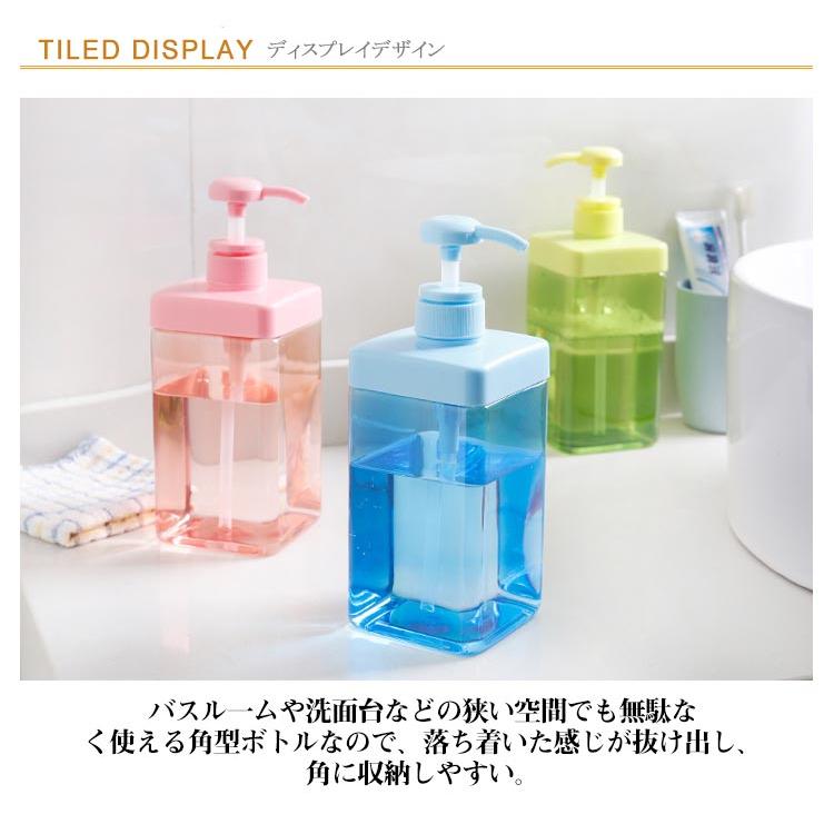 ディスペンサー 800ml 大容量 詰め替えボトル クリア ソープ