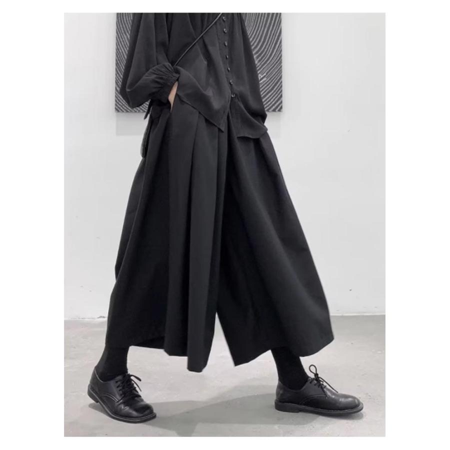 袴パンツ メンズ レディース ワイドパンツ ハカマパンツ 9分丈 袴パンツ メンズ レディース ワイドパンツ ハカマパンツ 9分丈