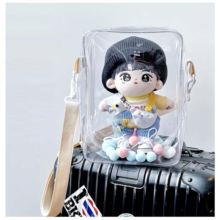 ぬいぐるみポーチ 20cm 25cm 全面クリア ぬいポーチ 痛バッグ