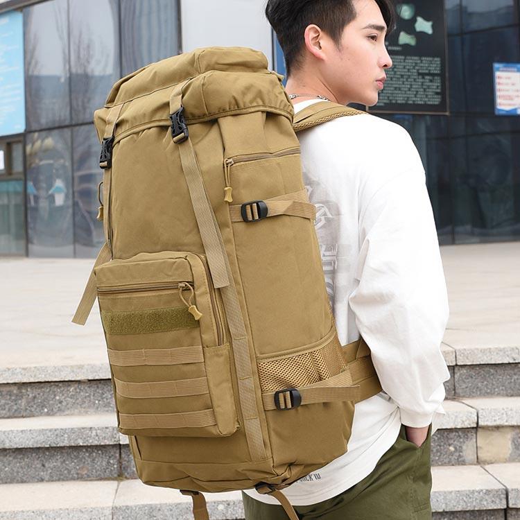 リュック 登山バッグ 旅行バッグ リュックサック 迷彩柄 無地 50L 大