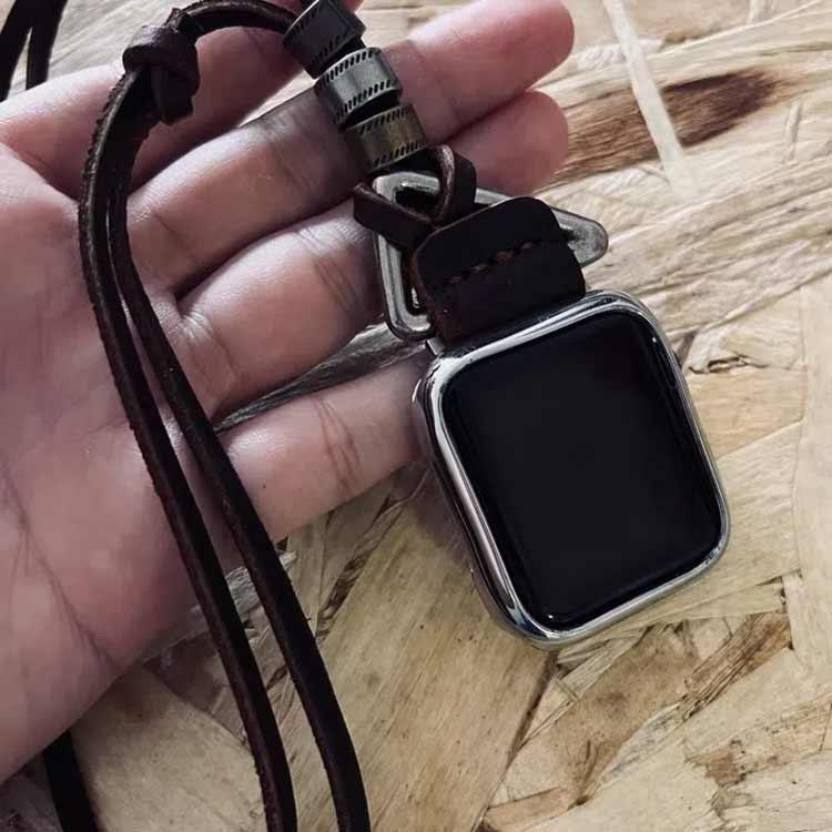 送料無料 Apple Watch 首掛け ストラップ ネックレス ぶら下げ