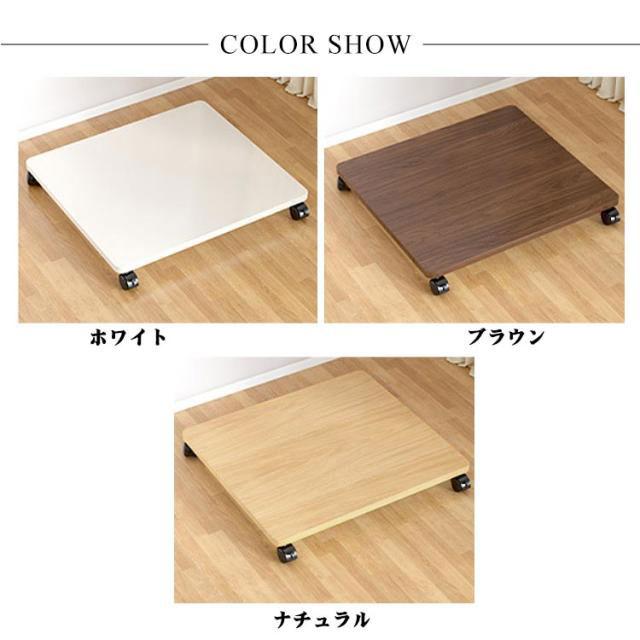 平台車 木製 台車 キャリーカート 家庭用 耐荷重 360度回転 ロック付き 