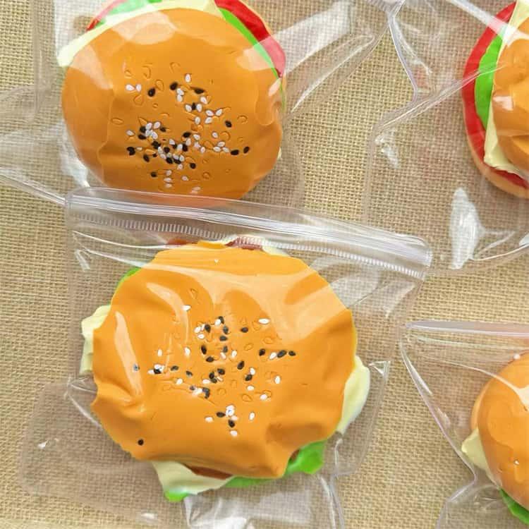 ハンバーガー スクイーズ メロジョイ 低反発 水感 ふわとろ もちもち