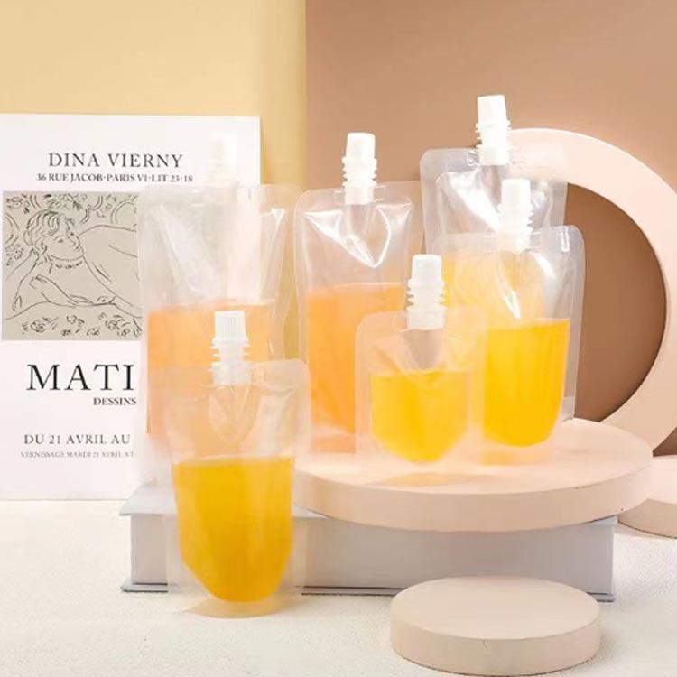 100個入り スパウトパウチ 透明 30ml 50ml 100ml 150ml 200ml 250ml