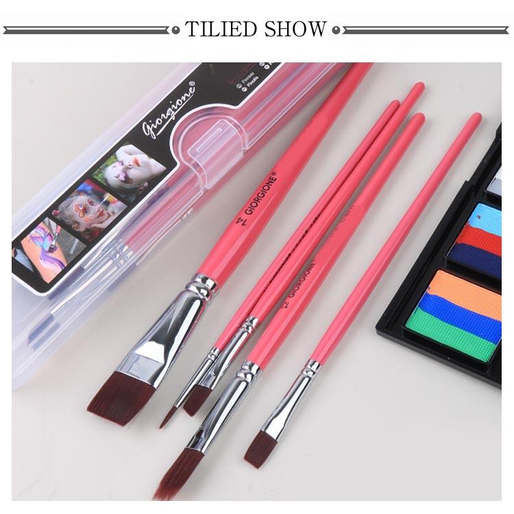 フェイスペイント用 筆 7本セット ボディペイント 専用筆 面相筆 画筆