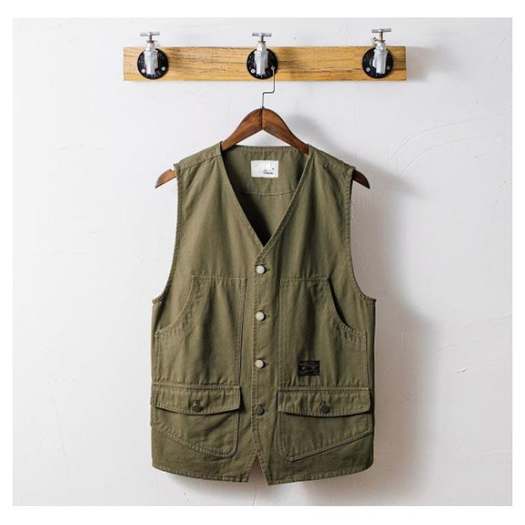 ベスト メンズ 夏 チョッキ サマージャケット 前開き