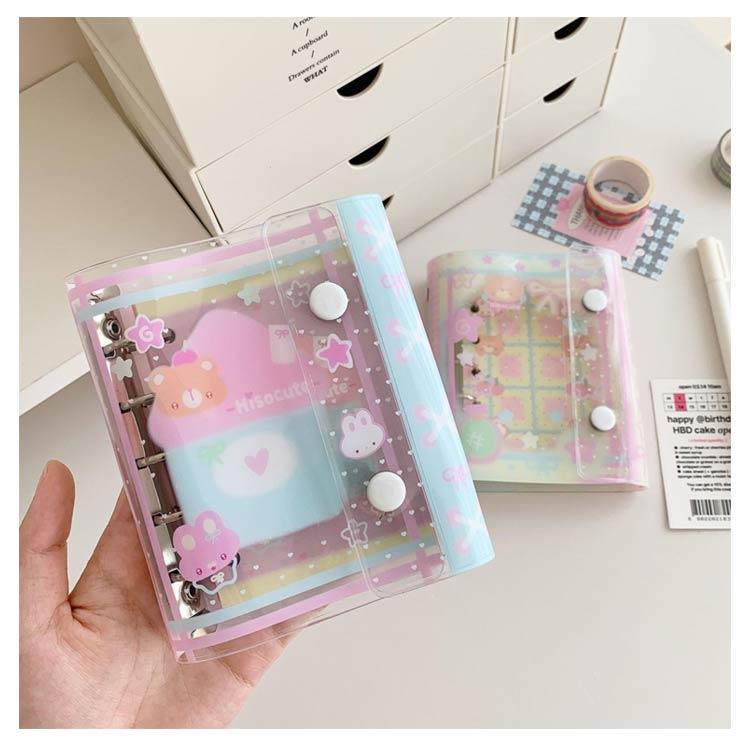 リフィル60枚付き】シール帳 バインダー 可愛いノート オープン