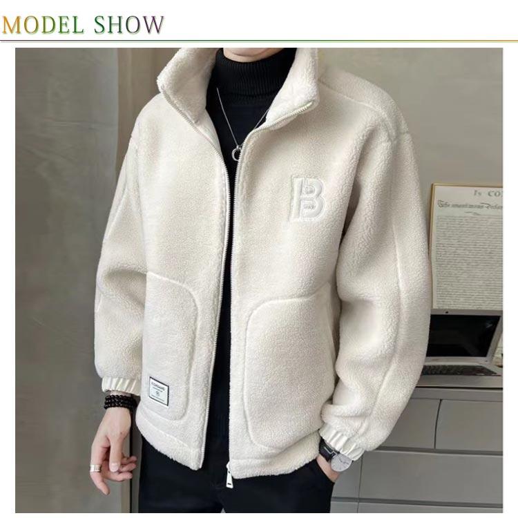 フリース ブルゾン ボアジャケット メンズ ジャケット ファー