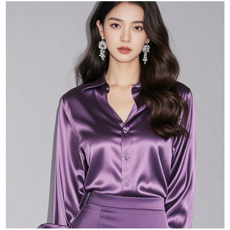 美品◯マックスマーラ　ブラウス　長袖シャツ　サテン調　光沢　総柄　切手風モチーフ 美品◯マックスマーラ ブラウス 長袖シャツ サテン調 光沢 総柄