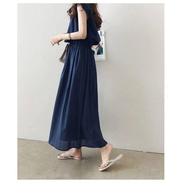 ワンピース レディース きれいめ 上品 丸ネック 大人ナチュラル リネン風 ロング丈 春 夏 |  | 11