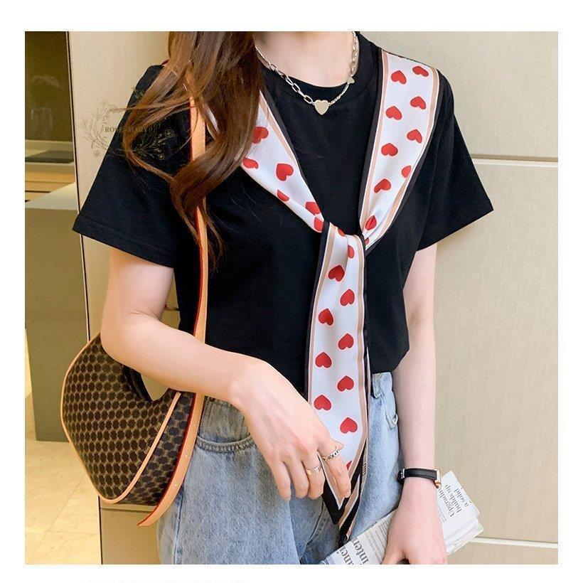 Tシャツ レディース トップス 黒 白 半袖 綿 春夏 カットソー 新作 大きいサイズ リボン付き Uvカット 韓国風 代 30代 40代 おしゃれ 可愛い 半袖 サイズ 2xl Www Mantraman Com Mx