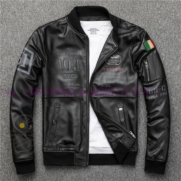 格安 メンズ レザージャケット 革ジャン 本革 レザーコート ミリタリー ジャケット ブランド 細身 スリムタイプ ショート シングル 羊革 ライダース バイク 革ジャン レザージャケット サイズ 4xl Jalapamax Tur Br