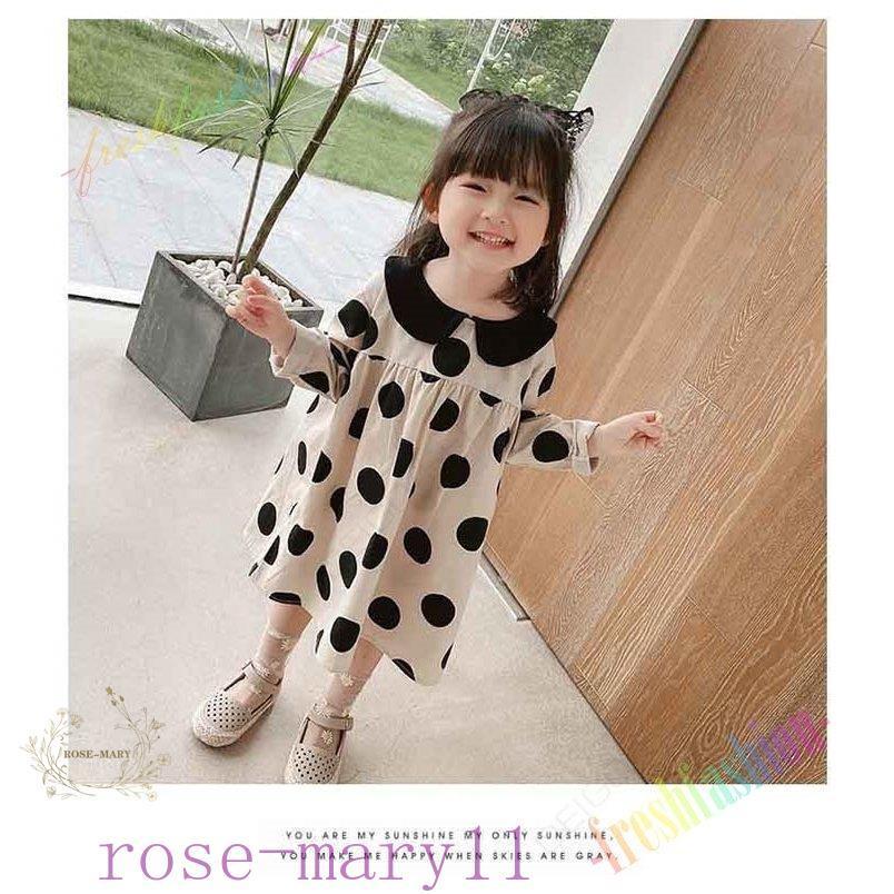 季節のおすすめ商品 ベビー服 シューズ キッズ ベビー マタニティ ベビーファッショ キッズ ワンピース おしゃれ 女の子 長袖 春秋冬 韓国こども服 シンプル 水玉柄 切り替えワンピース 可愛い Www Threeriversofs Com
