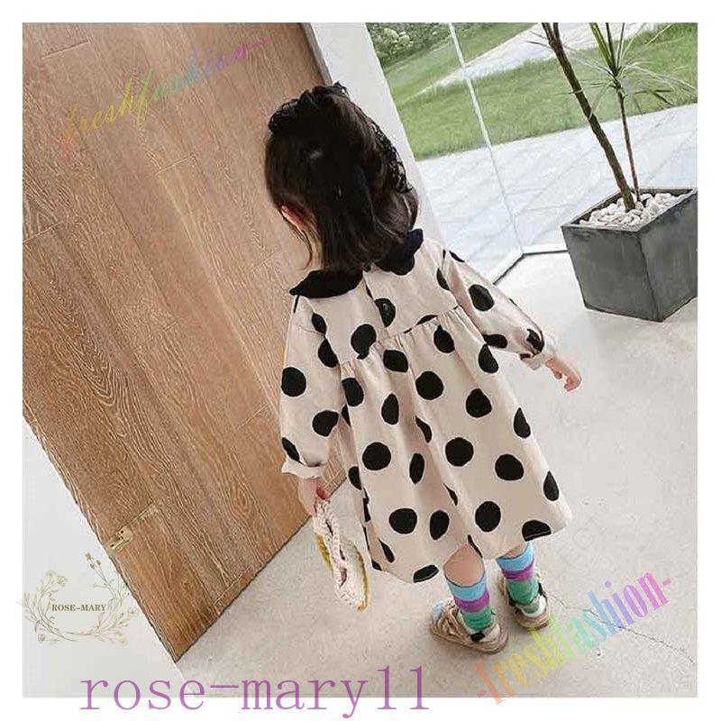 季節のおすすめ商品 ベビー服 シューズ キッズ ベビー マタニティ ベビーファッショ キッズ ワンピース おしゃれ 女の子 長袖 春秋冬 韓国こども服 シンプル 水玉柄 切り替えワンピース 可愛い Www Threeriversofs Com