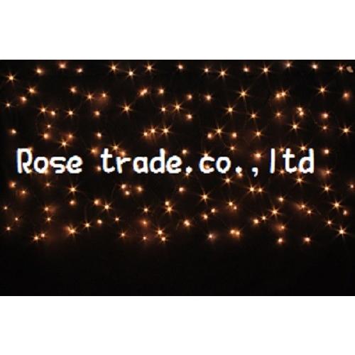 LEDイルミネーション、アイスクルカーテン、常点、プロ仕様(V2)、150球、電球色(オレンジゴールド)