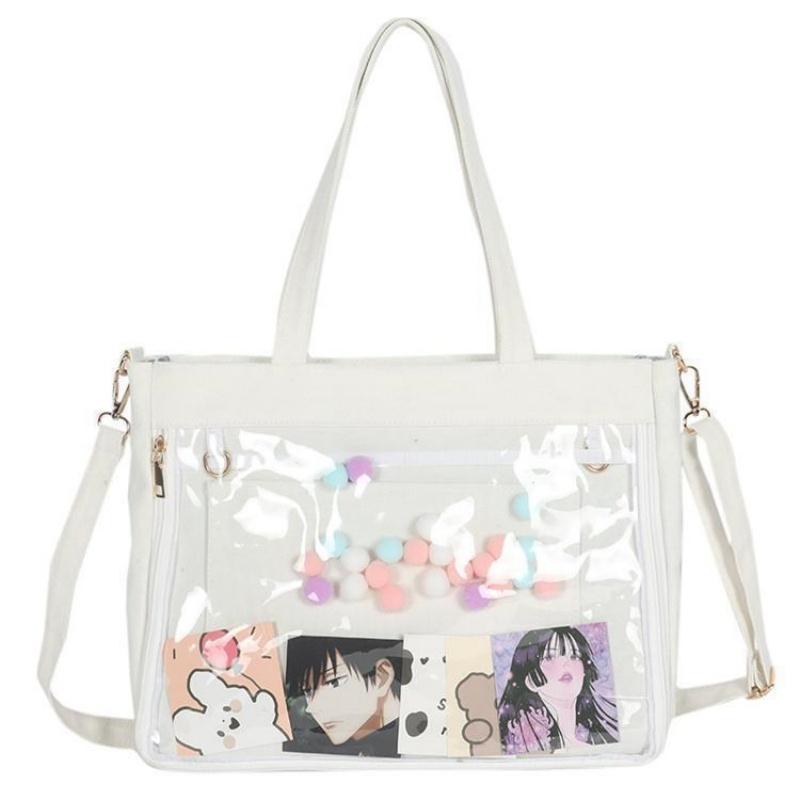 DuGaraDiDu クリアバッグ クリアトートバッグ 巾着