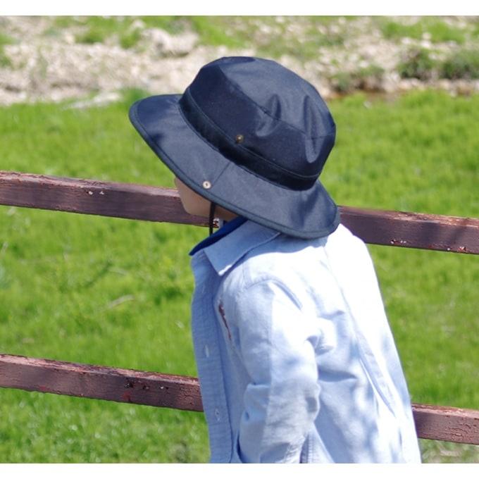 ハット レディース uv 帽子 子供用 100％完全遮光 キッズサーフ (子供用) フィールドセンサー素材 UV帽子 遮光 紫外線カットの画像