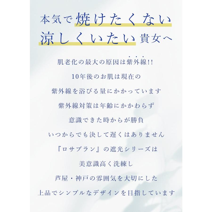 ロサブラン 手袋 レディース uvカット 100％ 完全遮光 レディース 接触