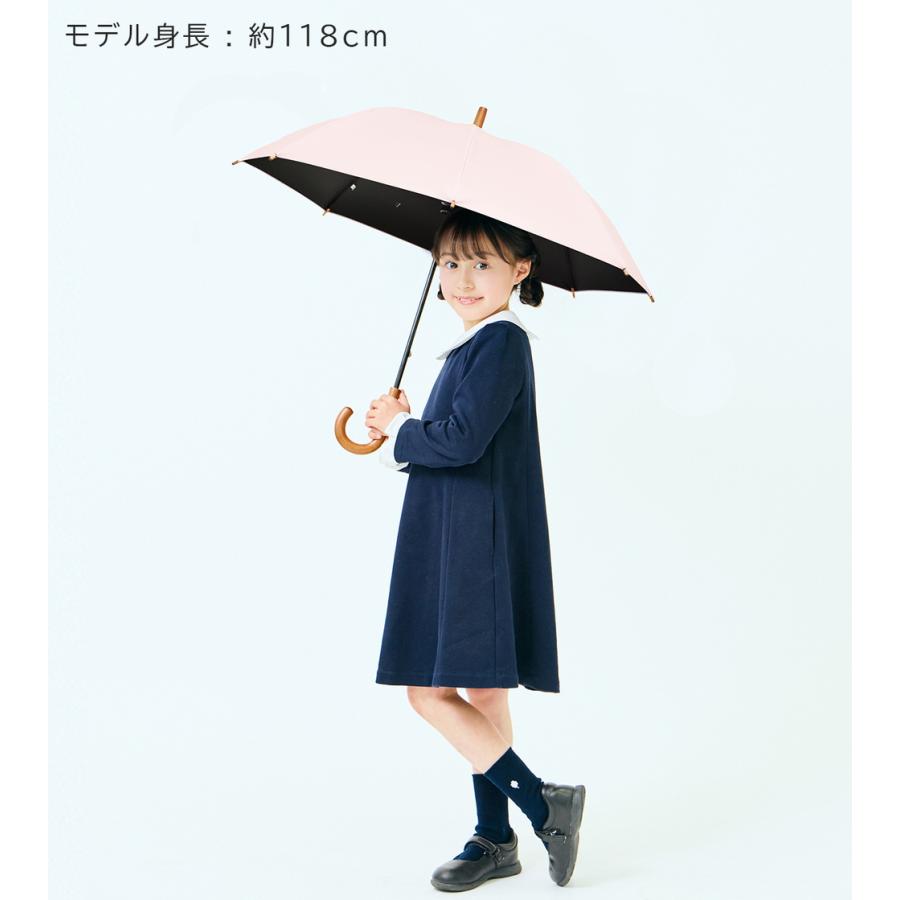 日傘 100%遮光 完全遮光 長傘 uv キッズ 子供用 晴雨兼用 1級遮光 遮熱