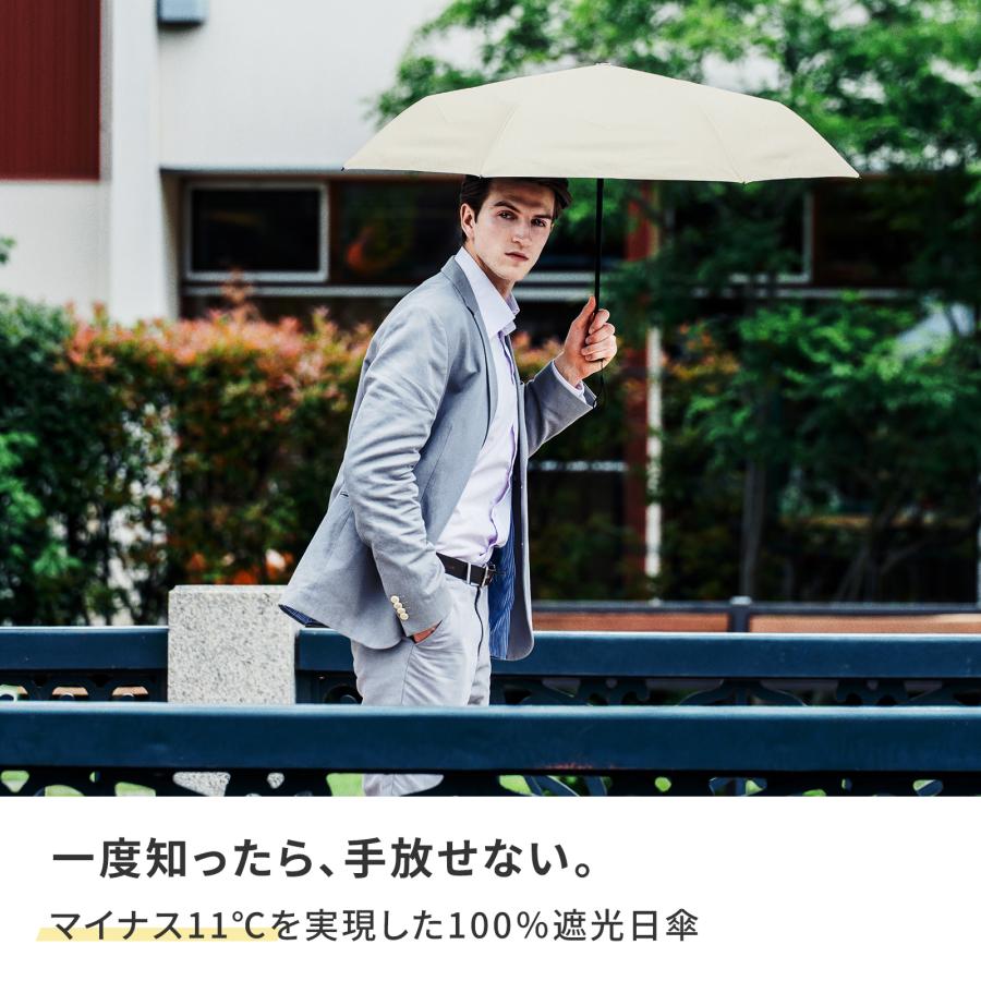 ロサブラン 日傘 メンズ 折り畳み 6本骨 100％ 完全遮光 遮熱 自動開閉