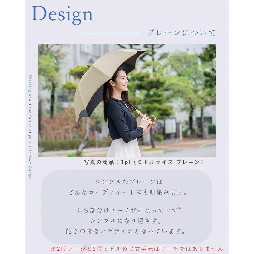 日傘 完全遮光 折りたたみ uv 軽量 晴雨兼用 折りたたみ傘 遮光 100% 1級遮光 遮熱 涼しい おしゃれ 自動開閉 折り畳み ショート プレーン  50cmの画像