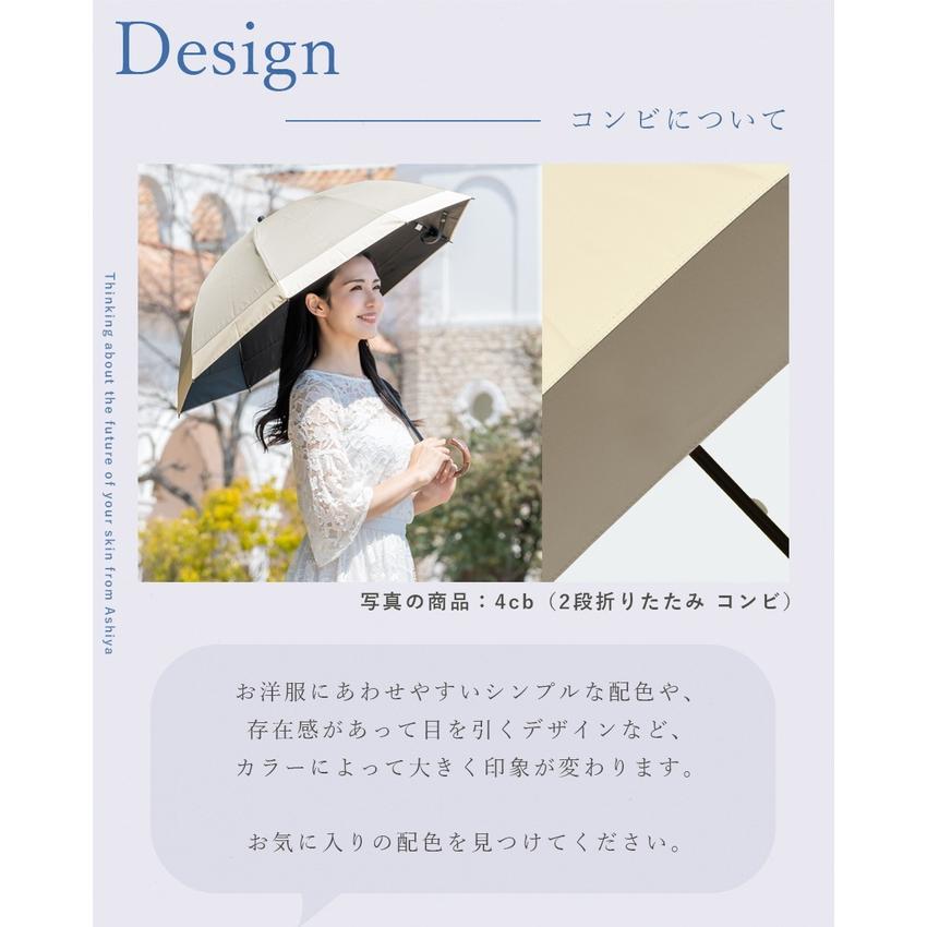 ロサブラン 日傘 3つ折り 完全遮光 折りたたみ ライトグレージュ ロサブラン 日傘 折りたたみ 完全遮光 uv 晴雨兼用 軽量 2段