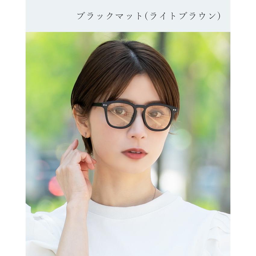サングラス レディース UVカット メラニンサングラス ブラックマット
