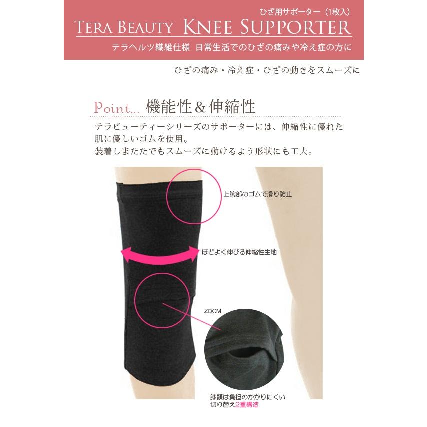 ひざサポーター テラビューティー 1枚入 S-M/M-L テラヘルツ : 芦屋 