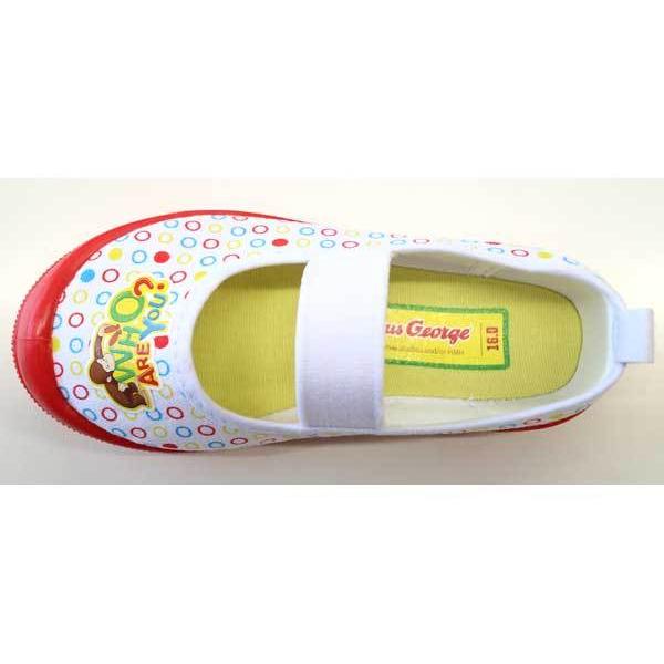 おさるのジョージ 上履き 靴 子供靴 袋付き バレーシューズ 新入学 新学期 キッズシューズ 10102-01 |  | 02
