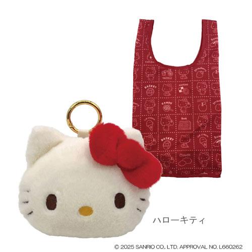 sanrio（サンリオ） ぬいぐるみエコバッグ くすみレトロ ハローキティ