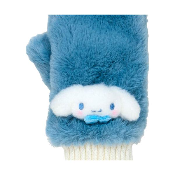 sanrio（サンリオ） 大人用 マスコット付きフェイクファーミトン 手袋
