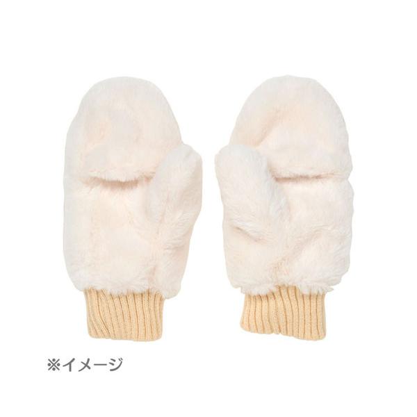sanrio（サンリオ） 大人用 マスコット付きフェイクファーミトン 手袋