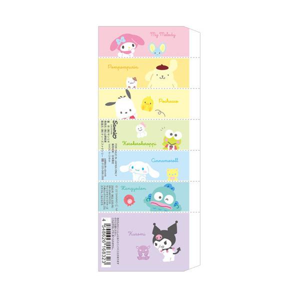 六角ロングスリム消しゴム サンリオ キャラクターズ カラフル おともだち Sanrio 消しゴム 文具 筆箱 けしごむ キャラクター雑貨 ネコポス対象品|rosecat|02