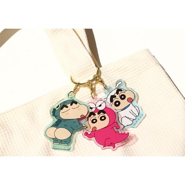 クレヨンしんちゃん 3チャームキーホルダー みんなでパジャマ 着ぐるみ