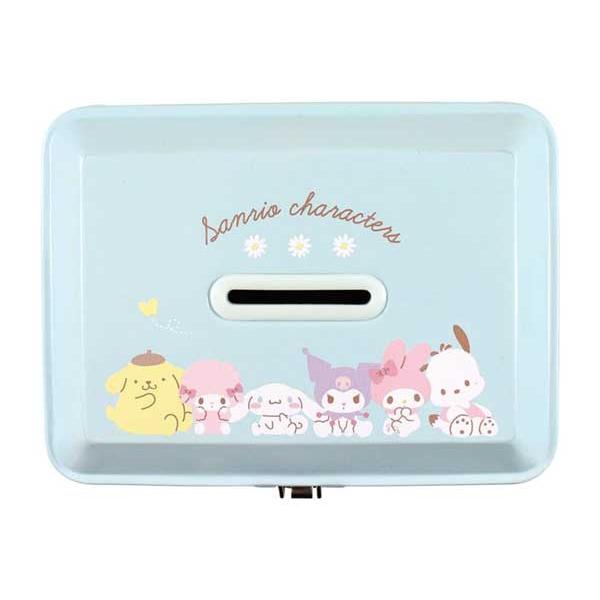 sanrio（サンリオ） サンリオキャラクターズ 貯金箱 カギ付き缶バンク