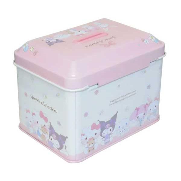 sanrio（サンリオ） サンリオキャラクターズ 貯金箱 カギ付き缶バンク