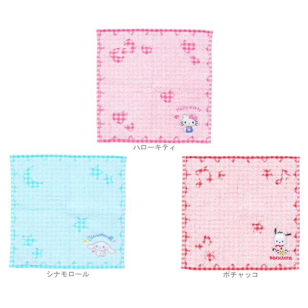 sanrio（サンリオ） プチタオル タオル ハンカチ チェック ハロー