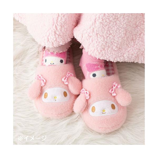 マイメロディ スリッパ ぬいぐるみスリッパ フェイス型 ルームシューズ