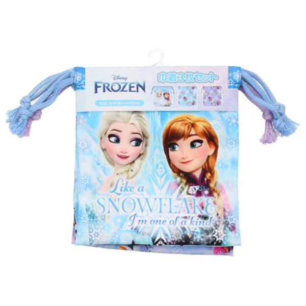 ディズニープリンセス ディズニー アナと雪の女王 巾着3枚組セット 