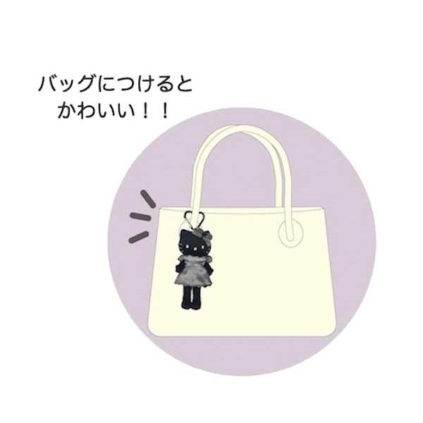 ハローキティ サンリオ スタイルアップマスコット エンジェル/ブラック