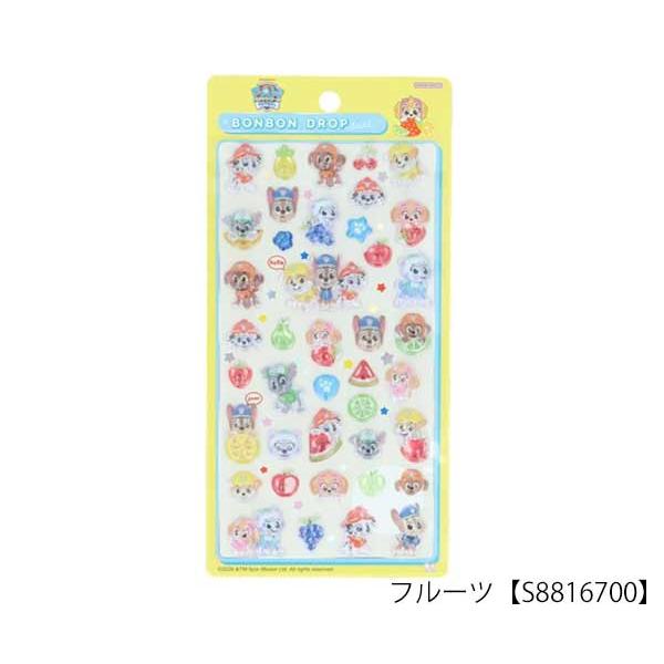ボンボンドロップシール パウ・パトロール バッジ フルーツ ドロップ