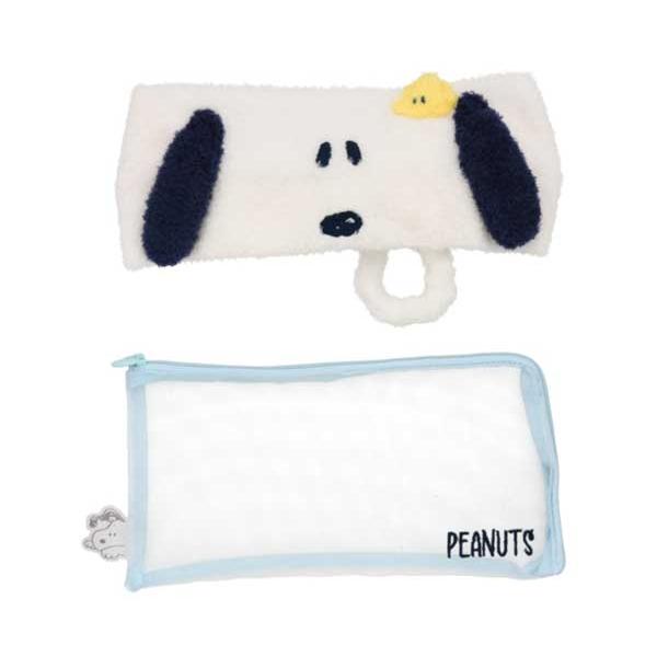 SUPER JUNIOR ケース付きヘアターバン PEANUTS スヌーピー ヘアバンド ケース付きヘアターバン ヘアバンド