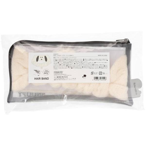 SUPER JUNIOR ケース付きヘアターバン PEANUTS スヌーピー ヘアバンド ケース付きヘアターバン ヘアバンド