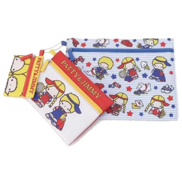 sanrio（サンリオ） パティ＆ジミー 3連ポーチ ポーチ3Pセット 小物
