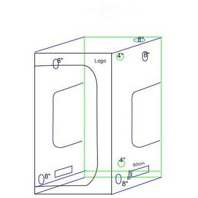 Hyindoor 100*100*200cm 室内水耕栽培 植物育成 グロウボックス