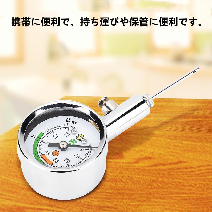 VGEBY ボール圧力計 ミニボール圧力計 バスケットボール サッカー