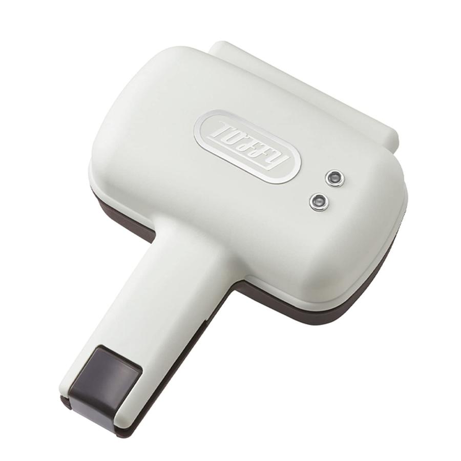 【Toffy/トフィー】 ハーフホットサンドメーカー K-HS3 (アッシュホワイト) 1枚焼き 食べ切りサイズ ミミまで焼ける カンタン レトロ か | 