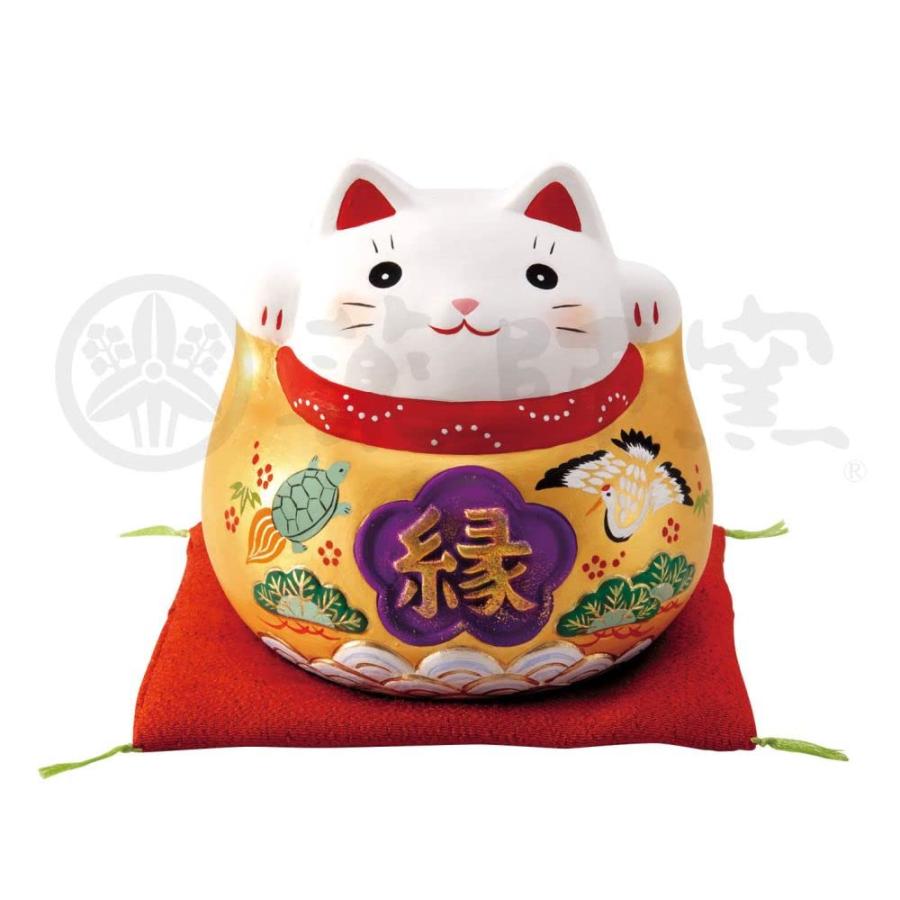 薬師窯(yakushigama) 錦彩福夢金福招き猫(縁・大)(貯金箱